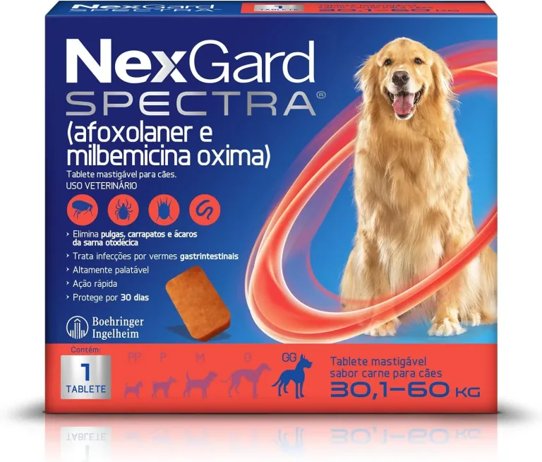NexGard Spectra: melhor anti-pulga e anti-carrapato para Golden Retrievers